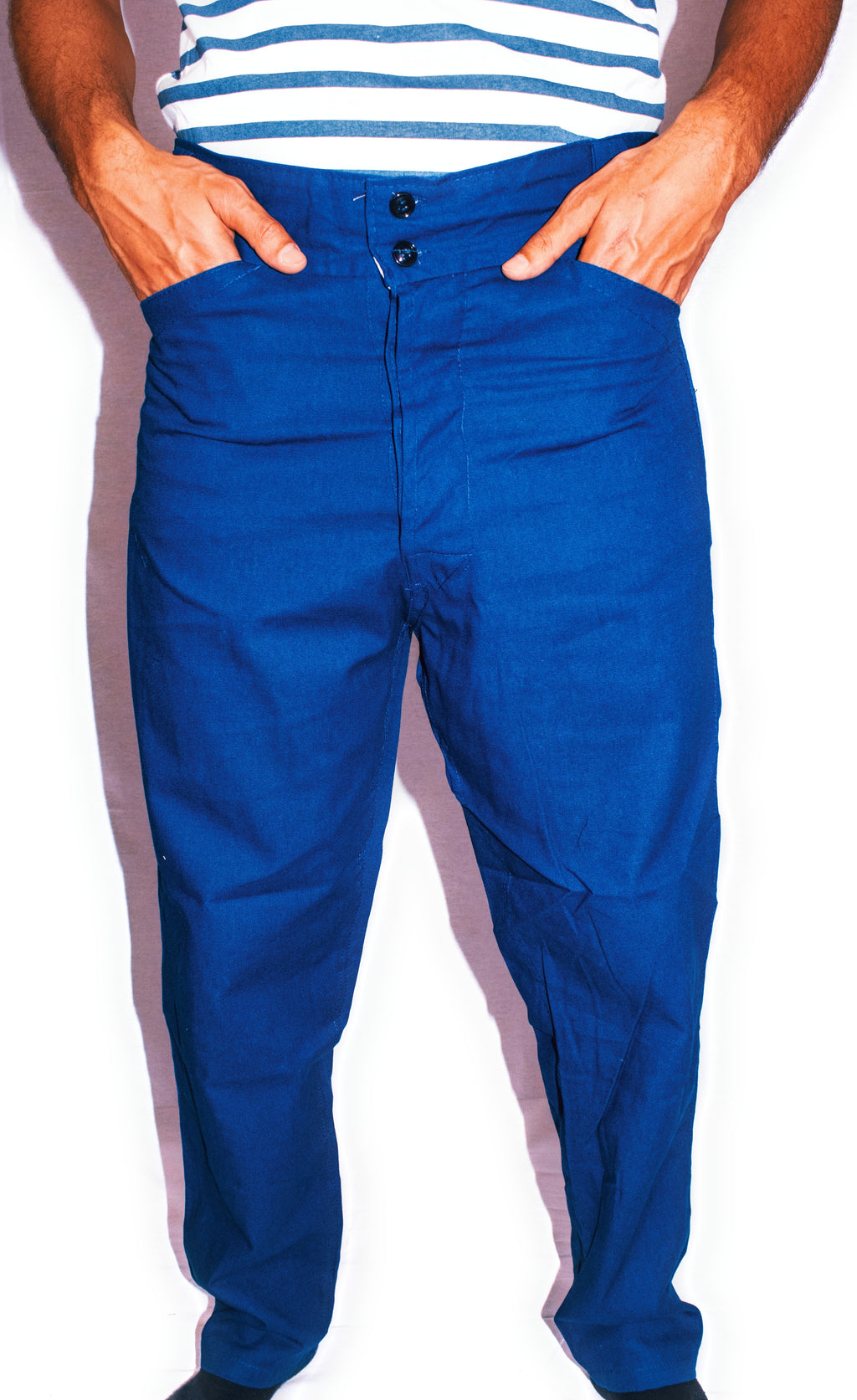 Veste bleu de chine col Claudine, 5 boutons traditionnels chinois